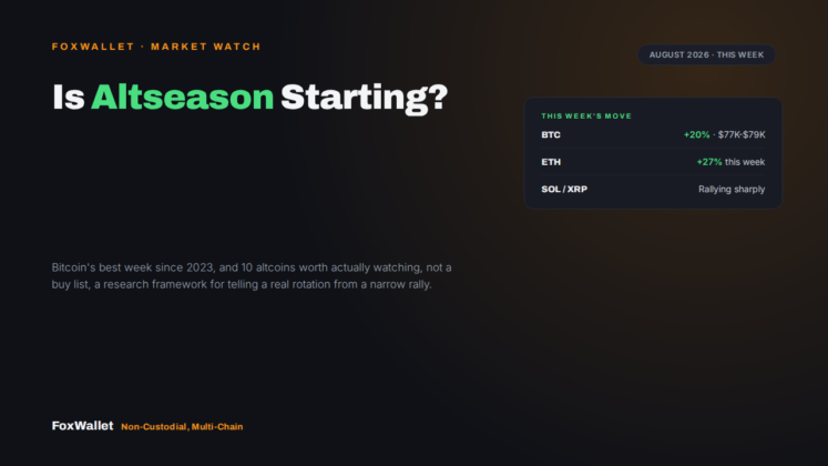 Is Altseason Starting? 10 Altcoins to Watch After Bitcoin’s August 2026 Breakout
