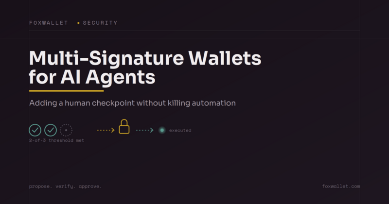 Multi-Signature Wallets for AI Agents: Adding a Human Checkpoint Without Killing Automation