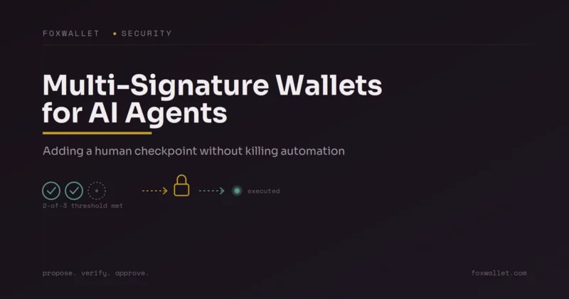 Multi-Signature Wallets for AI Agents: Adding a Human Checkpoint Without Killing Automation
