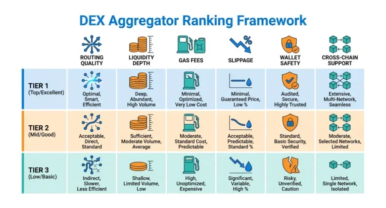 Los 5 principales agregadores DEX en 2026: Encuentra la mejor ruta cripto