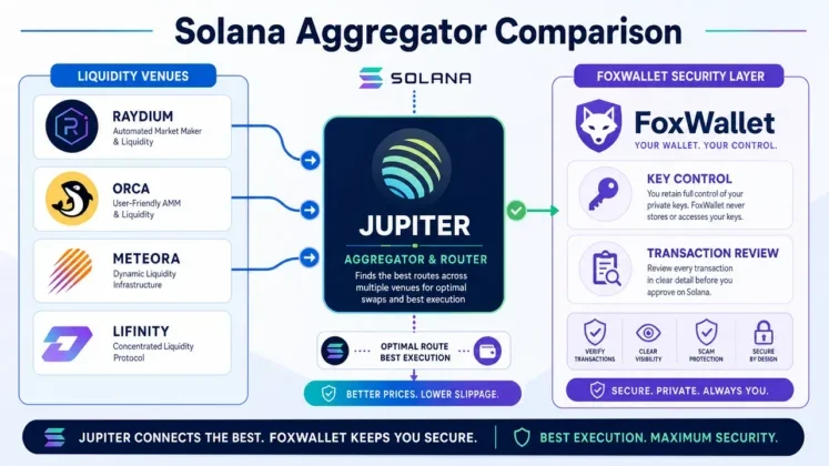 Los mejores agregadores DEX de Solana en 2026