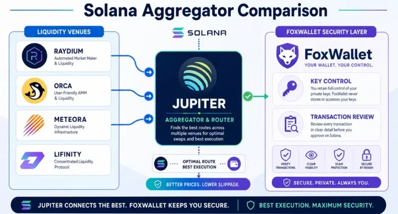 Los mejores agregadores DEX de Solana en 2026