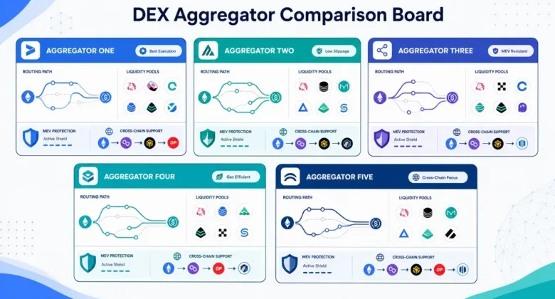 Mejores Agregadores DEX para Bajo Slippage en 2026