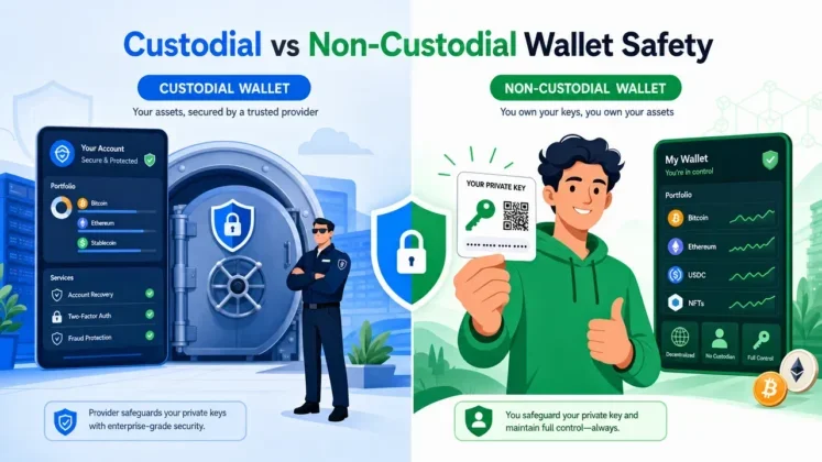 Billeteras Custodias vs No Custodias: ¿Cuál es Más Segura? (2026)