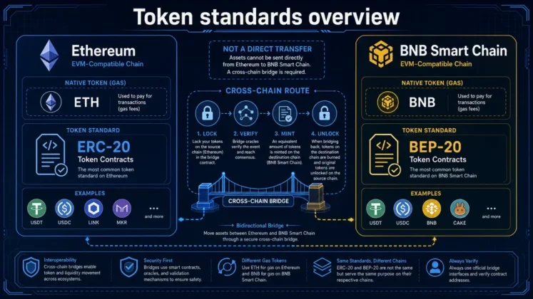 BEP-20 vs ERC-20: ¿Cuál es la Diferencia y Cuál Deberías Usar